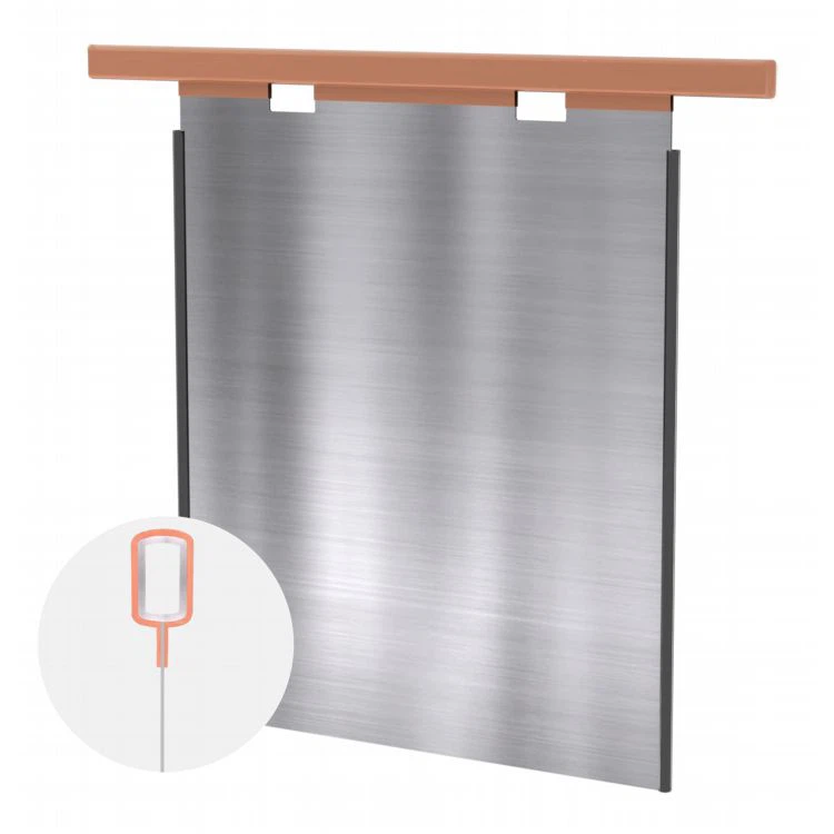 Placa catòdica d'acer inoxidable ISA amb placa 316L